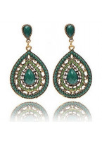 Bohemia Style Full Drill Sater Shaped Earring