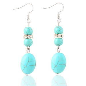 Gometry Round Long Drop Earrings