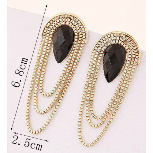 Gold-Plated Tassel Earrings